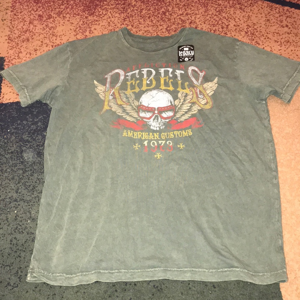 Men’s Affliction Revels Shirt Large NWOT